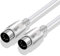 Yeung Qee MIDI Cable 5 Pin DIN Male to DIN Male Connector Cable Plug Wire Cord (white,1.5m)