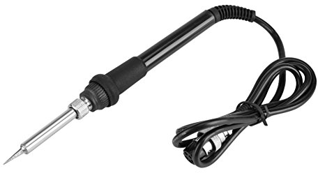 Manico per saldatore elettrico Manico per saldare con elemento riscaldante A1322 Manico in gomma portatile 50W (5 Hole)