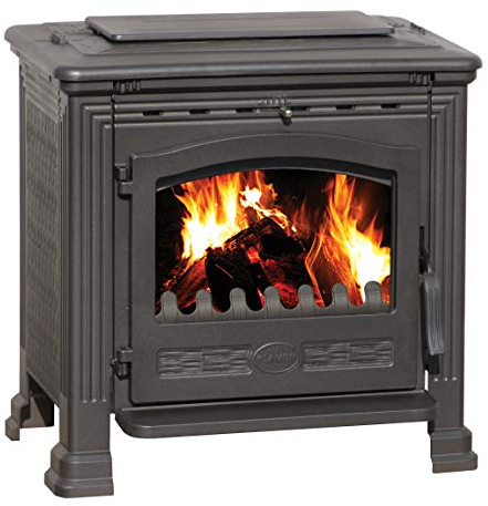 EEK A+ Gusskaminofen Plamen Tena mit 9,5kW + Herdplatte