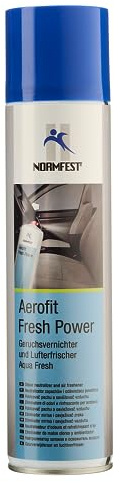 Normfest Aerofit Fresh Power – Geruchsvernichter & Lufterfrischer mit Coolwater-Duft, neutralisiert zuverlässig unangenehme Gerüche in Fahrzeugen, Büros, Hotels & Innenräumen, langanhaltend 400ml