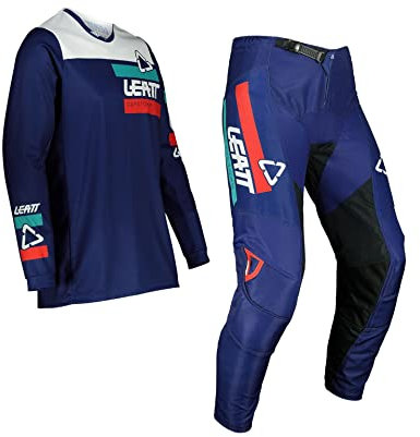 Leatt Kids MX Combo 3.5 Ride Kit Blau Gr. L