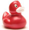 Duckshop Aylin Badeente - rot metallic I Quietscheente I L: 9 cm