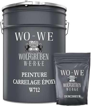 WO-WE 2K Fliesenlack Fliesenfarbe Bodenfliesen Steingrau ähnl. RAL 7030-2,5Kg