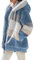 ABINGOO Cappotto Donna Caldo Giacca Invernale Cerniera Cappotto con Cappuccio Spesso Parka Casuale Sciolto Giacche Cappotti di Peluche Outerwear(Blu,S)