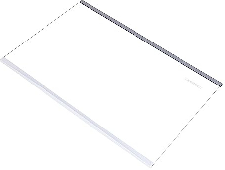 sparefixd Fridge Freezer Glass Shelf White Edge Trim Suitable for HISENSE | 460mm Wide x 285 mm Deep. CHECK SIZE BEFORE ORDERING!