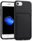 Verco Handyhülle für iPhone SE 2 SE 3 Case Silikon, iPhone SE 2020 2022 Handy Cover mit Kartenfach Dünne Schutzhülle für iPhone 7/8 Hülle - Schwarz