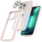 TAURI 5 in 1 Designed for iPhone 13 Pro Max Case Pink, [Not-Yellowing] and 2X Tempered Glass Screen Protector + 2X Camera Lens Protector, [Military-Grade Drop Tested] Phone Case 6.7 inch