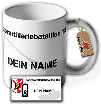 Tasse ArtBtl 131 Hauptfeldwebel HFw personalisiert Bataillonswappen Tasse #38633