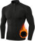 TERODACO Thermal Base Layer Men Half Zip Long Sleeve Compression Tops for Men Stretchy Soft Gym T Shirts Men Running Sports Ski Top,Quick Dry Lightweight Breathable 11517 Black M