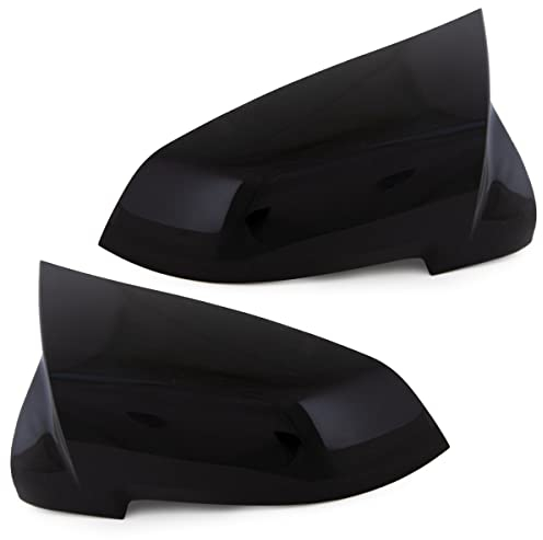 DM Autoteile 14154 Spiegelkappen SET Schwarz Glanz kompatibel für BMW 5er F10 F11 F07 F18 F06 F12 F13