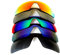 Lentes de repuesto Galaxy para Oakley Sutro OO9406 (no modelo asiático ni Lite), 5 pares de colores polarizados negro/azul/verde/titanio/rojo