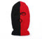 YTNKIV Skimaske mit 3 Löchern, für den Winter, warm, für Outdoor, Reiten, winddicht, Sturmhaube, Schwarz/Rot, 6