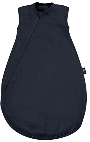 Alvi Mullschlafsack Leicht Sommertraum Mull Poseidon Marine 70 cm | 4278210111
