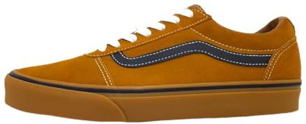 Vans Ward, Zapatillas Hombre, Suede and Mesh Golden Brown and Gum, 41 EU