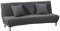 Meigeh Sofabezug ohne armlehnen Stretch Armlose sofaüberwurf Sofahusse Ohne Armlehne 3 sitzer Sofa Abdeckung Schlafsofa bezug Grau, kein Kissenbezug