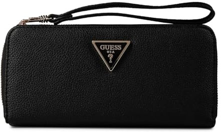GUESS Meridian SLG Large Zip Around Wallet Black