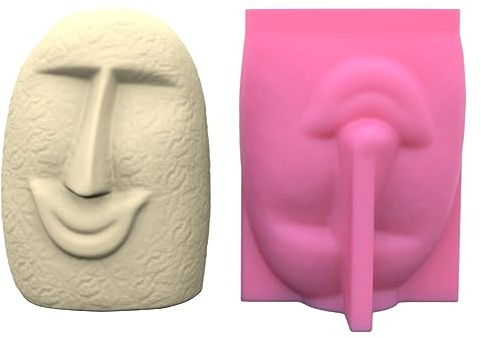 Menschliche Gesichtsform Pflanzer Form Home Dekorationen Silikonform für Blumentopf Beton Form DIY Harz Casting Werkzeug