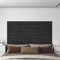 Camerina Panneaux muraux 12 pcs Noir 60x15 cm Velours 1,08 m²,Panneau Mural Decoratif,Plaque PVC,Revetement Mural