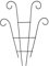 CDQL 2 Pcs Plant Trellis for Potted Plants,Plant Trellis for Climbing Plants Outdoor,Black Coated Fan Pot Trellis,Garden Metal Support Stake for Indoor Outdoor Vines Flower Vegetable