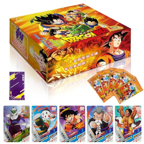 Anime Karten, 36 Packs Sammelkarten, Anime Kartenspiel für Fans, Kinder, Teenager und Erwachsene, Cartoon Trading Card Sets als Geschenk für Geburtstag, Weihnachten (5 Karten/Pack)