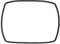 ensipart Türdichtung für Backofen kompatibel mit Amica 8066308 Backofentürdichtung rundum mit 4 Haken