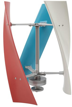 400W Wind Turbine Windgenerator 12V Dreiphasiger Vertikale Wendel Windkraftanlage Regler Windturbine 3 Klingen Turbine mit Controller für Boote Pavillons Hütten Wohnmobile