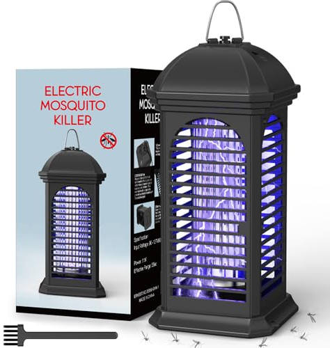 Insetticida elettrico, lampada per zanzare, luce UV, senza sostanze chimiche tossiche, efficace per ridurre gli insetti volanti per interni e camere da letto e giardini