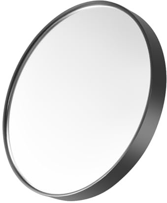 yasoe 10X Miroir de Maquillage Miroir Grossissant avec Deux Ventouses Outils de Maquillage Miroir Rond Grand Miroir Grossissement Dix Fois Noir