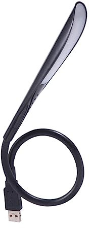 ANDRESLAD 1pc Portable USB Flexible Touch Led Light Lamp Mini Night Light for Laptop and Power Bank Dimmable Book Neck Eye Care Night Black