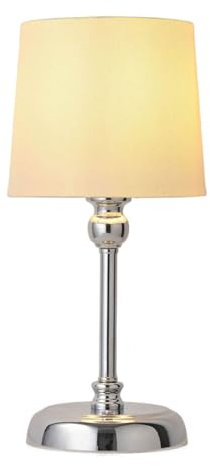 Cordless Rechargeable Table Lamp 6000mAh Battery Operated Table Lamp Touch Bedside Lamps with Brightness Memory, LED Dimmable Bedroom Table Lamps for Living Room,Dinner - Chrome (Bulb included)