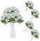 astylishome Artificial Flowers for Graves Blue Silk Hydrangea Artificial Flowers Realistic Hydrangea Flowers Bouquet for Wedding Party Office Home Decor 3508