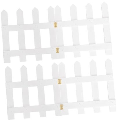 KITANDOVE 1set Recinzioni Decorative Legno Per Albero Di Natale Staccionata Bianco Per Matrimoni e Feste Accessorio Per Giardini e Decorazioni Natalizie