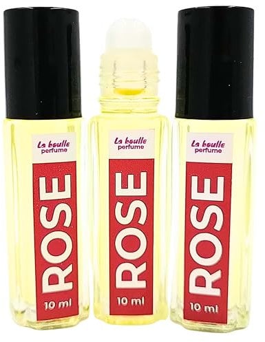 Rose Roll-On Perfume - Long-Lasting Elegant Floral Fragrance - Vegan, Handmade, 10ml Rollerball