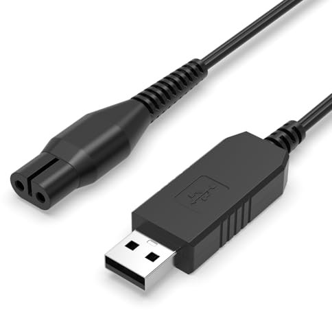 4.3V Charger Cable for Philips One Blade A00390 MG3720, MG3730, QP2520, QP2620, BT3206, MG5730, MG3722, MG3758, MG5720, MG3710, BT3208 Shaver 1.5M Cable Razor Charging Cord