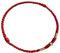 Shuade Bracelet de cheville réglable en corde rouge tissée à la main pour les amoureux des femmes et des hommes avec perles dorées, Métal