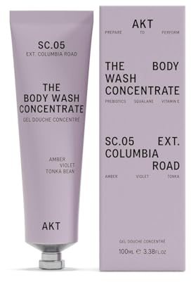 Akt – The Body Wash Concentrate. PREPARE, PROTECT & ENRICH your skin. 3x concentrate no added water! Olive Squalane, Vitamin E. 1 tube lasts up to 3 months. 100ml/3.4 Fl.Oz (SC.05 COLUMBIA ROAD)