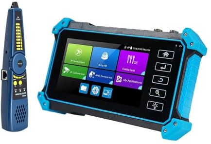 MEIVIYA Tester Ipc Ipc 5200c Plus Tester CCTV Digitale Tester for Cavi di Rete Rj45 LAN Cftv Tester for telecamere Vga Monitor Tester for telecamere Ip Poe(IPC5200-cable Tracer)