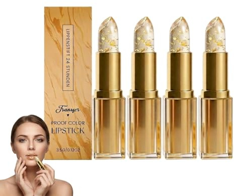 Farbwechselnder Lippenstift, feuchtigkeitsspendender, transparenter Lipgloss-Stick, intensiv pflegender, farbwechselnder Lippenstift, langanhaltender 24-StundenLippenstift, spendet Feuchtigkeit (4PCS)