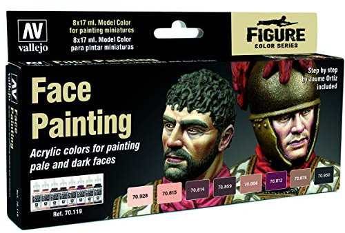 Vallejo Model Color Effects Set 70119 Faces Painting Set (8) by Jaume Ortiz