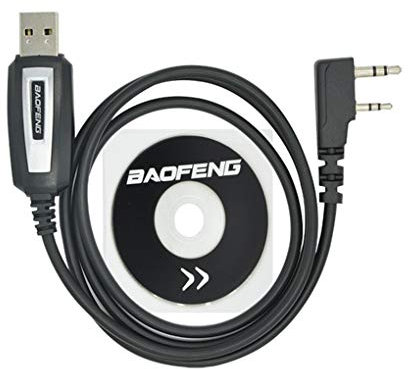 traline Cable de programación USB de repuesto para Baofeng UV-5R Driver CD Software UV-82 BF-888S Accesorios