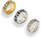 PPX 6 Stücke Strass Strecken Ringe Kristall Ringe Silber Tennis Ringe Hochzeit Schmuck für Damen -3 Farben