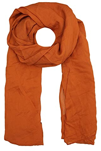 Zwillingsherz Seiden-Tuch für Damen Mädchen Uni Elegantes Accessoire/Baumwolle/Seiden-Schal/Halstuch/Schulter-Tuch oder Umschlagstuch einsetzbar - cog