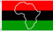 U24 Fahne Flagge Pan Afrika mit Map 90 x 150 cm