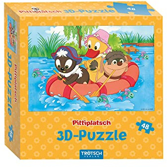 Trötsch Pittiplatsch 3D Puzzle Boot: Puzzlespaß 3D Puzzle