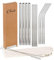Chali® Edelstahl Strohhalme 12er Set (8x ø6mm, 4x ø12mm), Trinkhalme Silber Wiederverwendbar 21,5cm lang spülmaschinengeeignet inkl. 2x Reinigungsbürsten