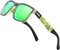 DUBERY Gafas de Sol Polarizadas para Hombre y mujer con Protección UV 100% | Diseño Vintage Ligero | Gafas Unisex para Deportes, ciclismo, golf, pesca | Certificadas por la CE, UV400, CAT.3 I Verde
