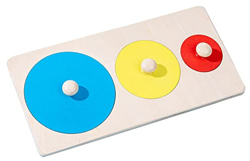 Montessori Holz Puzzlebrett - Holz Puzzlespielzeug mit mehreren Formen - Mehrere Form passend Sortieren Geschenke Spielzeug Für Babys Kinder Montessori Stimme Reisen Spielzeug Abbto