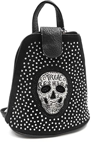 Faylinn Mochila Pequeña Mujer Tachuelas - Mochila Estilo Punk Rock - Bolsos Góticos - Mochila Estilo Motero