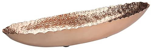 Coupelle en Aluminium Cuivré Finition Peinte en Forme de Feuille Fait Main Glamour Caracol