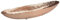 Beliani Dekoschale Aluminium Blattform kupferfarben 40 cm Caracol